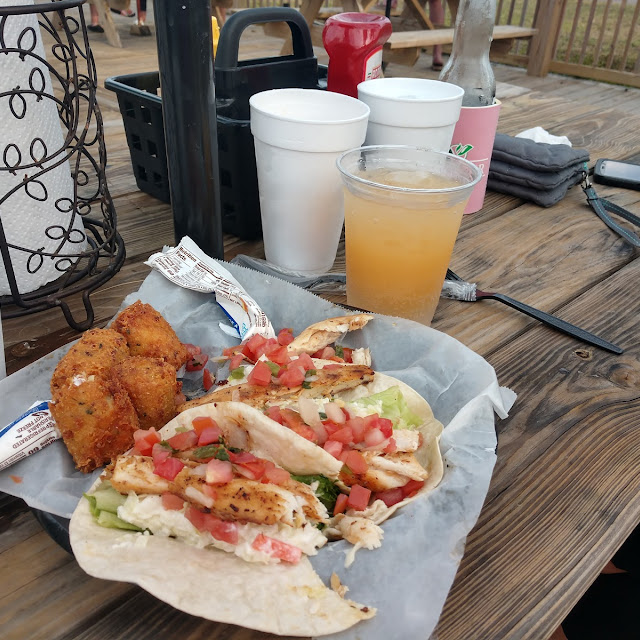 Fish Tacos and Loaded Tots