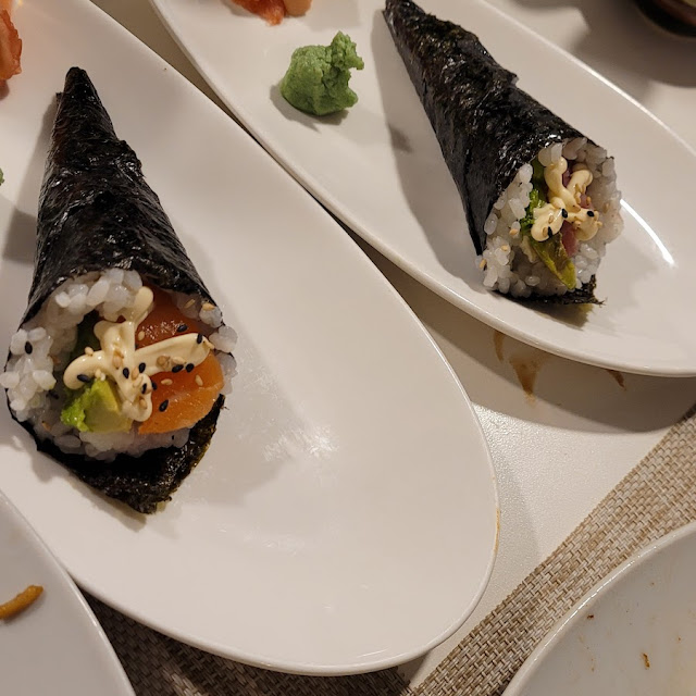 Temaki Salmon And Temaki Tuna
