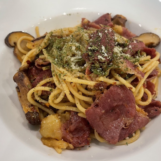 Aglio Olio with Beef Bacon