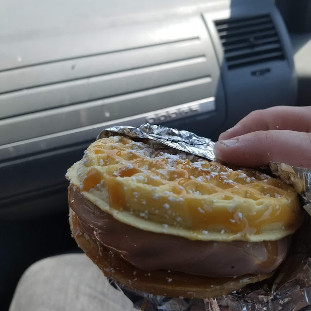 Ice Cream Waffle Sandwich