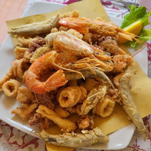 Fritto Misto Di Pesce Olio Pulito Cottura Top Sufficiente X 2 Snelli