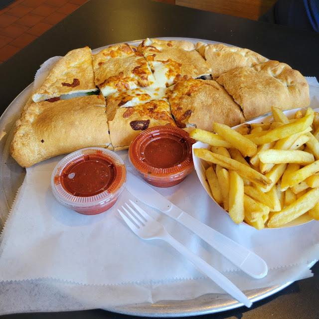 House Special Calzone and Large Fries
