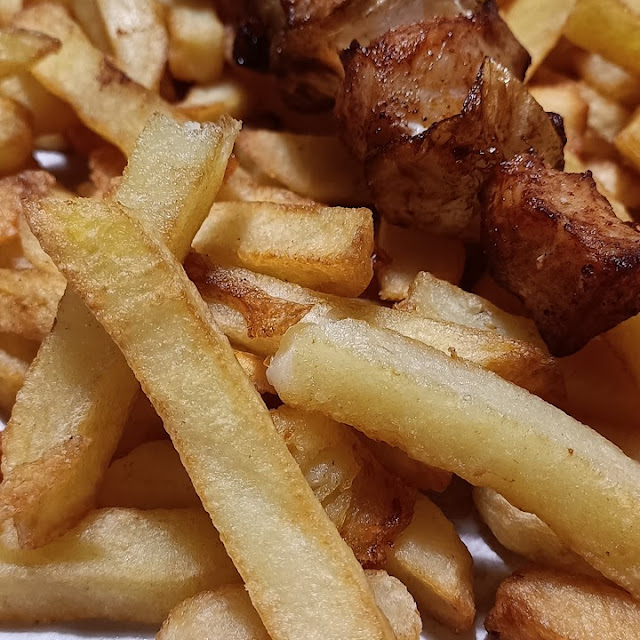 Brochette de Poulet Frites