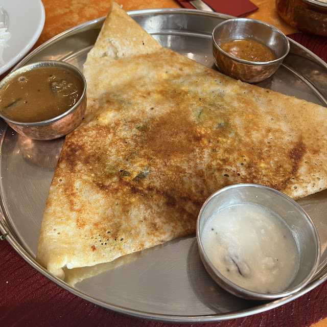 Mysore Masala Dosa Mit Begleitsoße