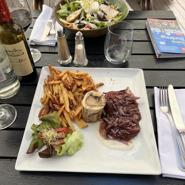 Pork Chops Foresters with Chips and Salad