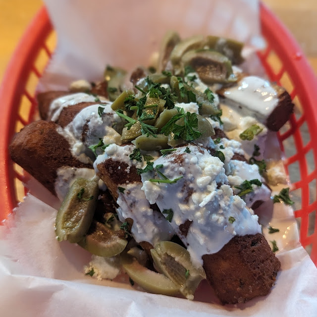 Chickpea Fries with Cheese
