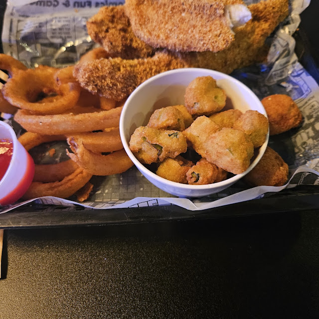 Catfish Onion Rings Fried Okra