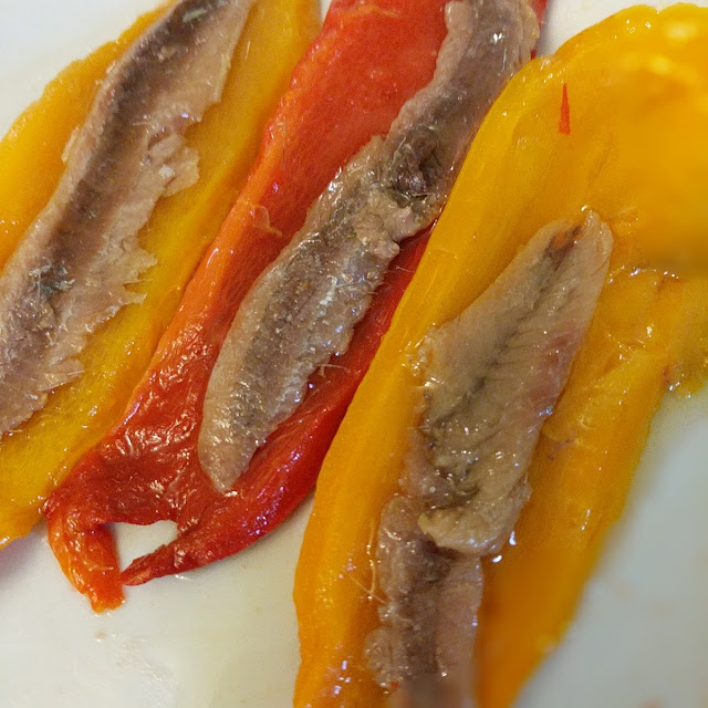 Pimientos Agridulces Con Anchoa