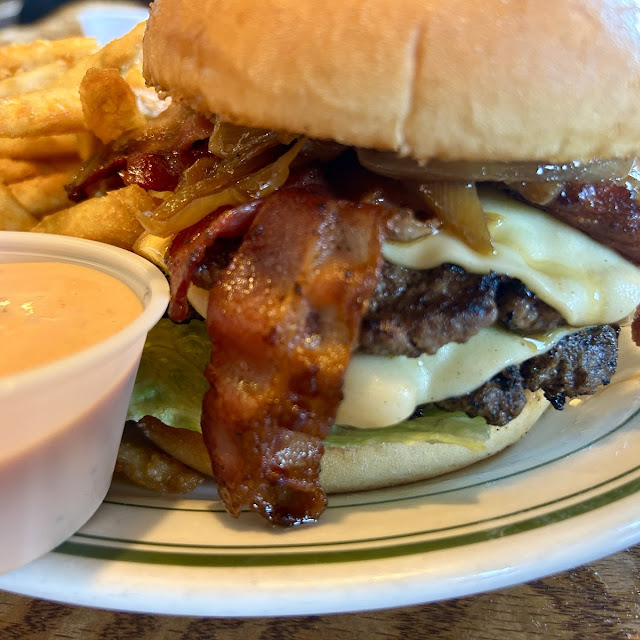 Wolffy Burger w Bacon and Fries