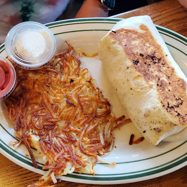 Breakfast Burrito with Hashbrowns