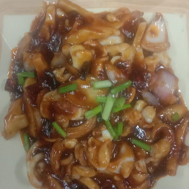 Squid with Dried Chilli