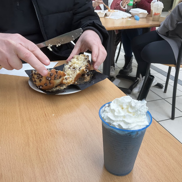 Choc Chip Muffin & Choc Milkshake