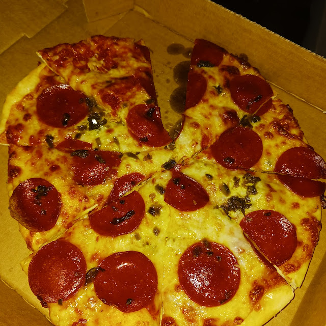Pepperoni and Jalapeño Pizza