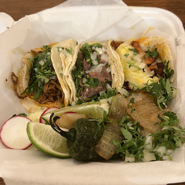 Al Pastor Lengua and Barbacoa