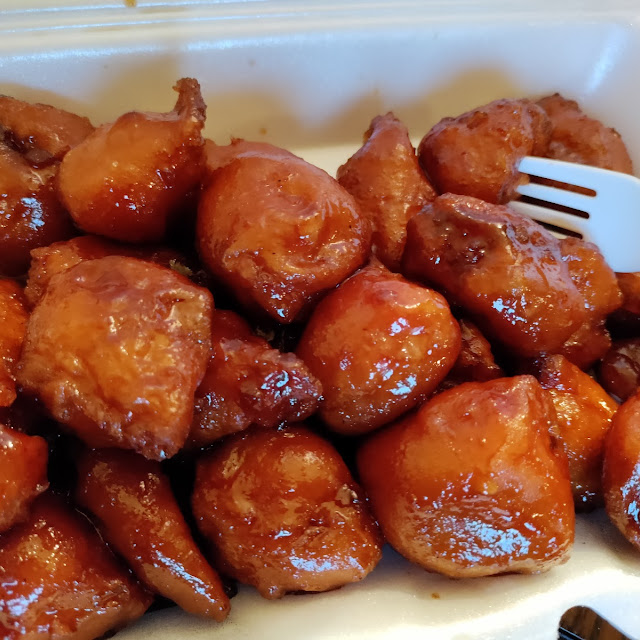 Over Cooked Under Sauce Honey Chicken