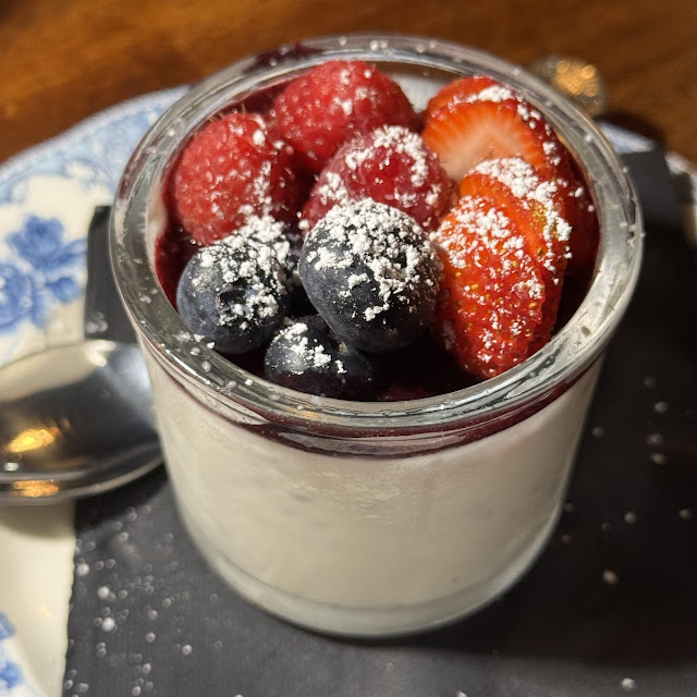 Panna Cotta with Mixed Berries