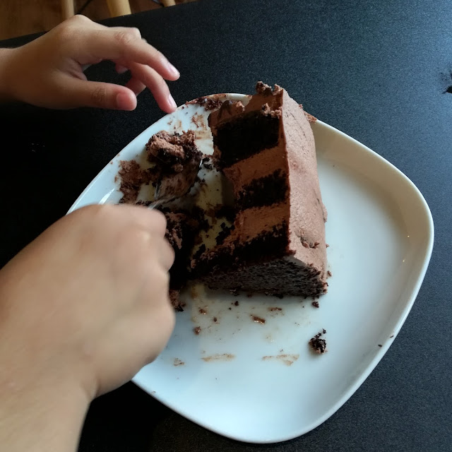 Moist Choc Cake Slice