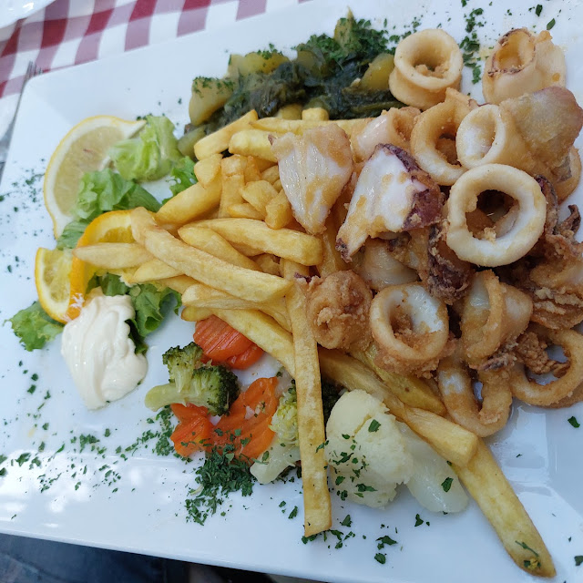 Gebackene Tintenfische
