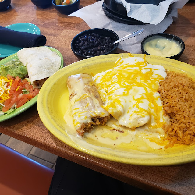 Fajita Enchilada Platter