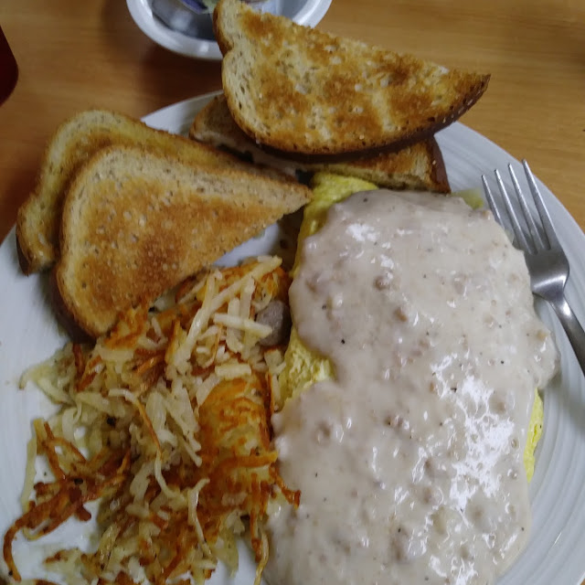 Country Omelette with Sausage Gravy