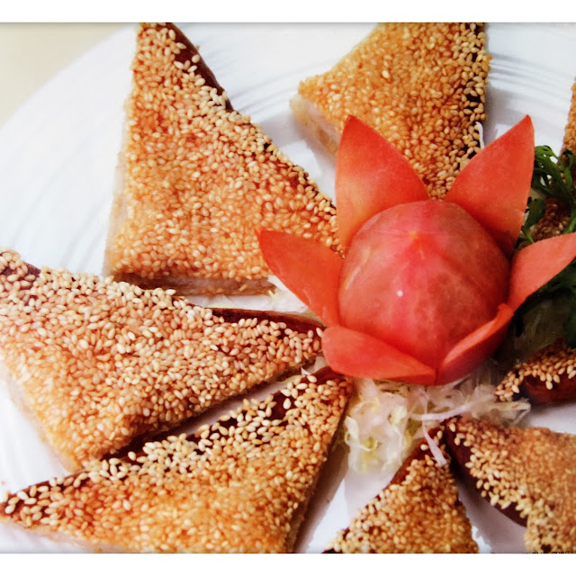 Sesame Prawn on Toast