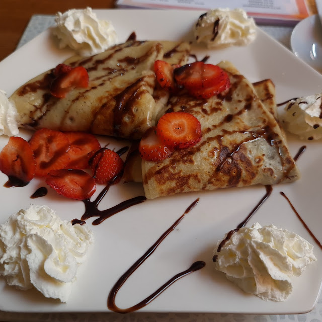 Strawberry and Chocolate Pancake