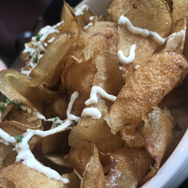 Italian Truffle Fries Crispy Potato Chips Truffle Cream Dressing