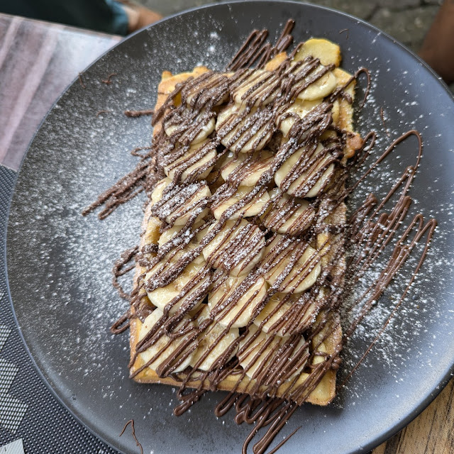Waffeln Mit Banane Schokolade