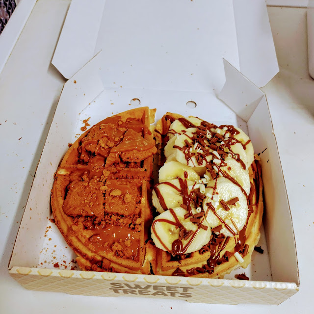 Biscoff and Banana Waffle