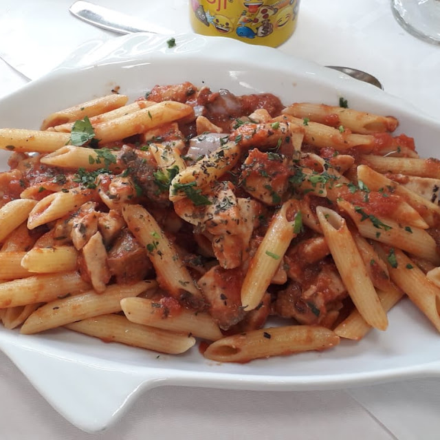 Penne with Swordfish