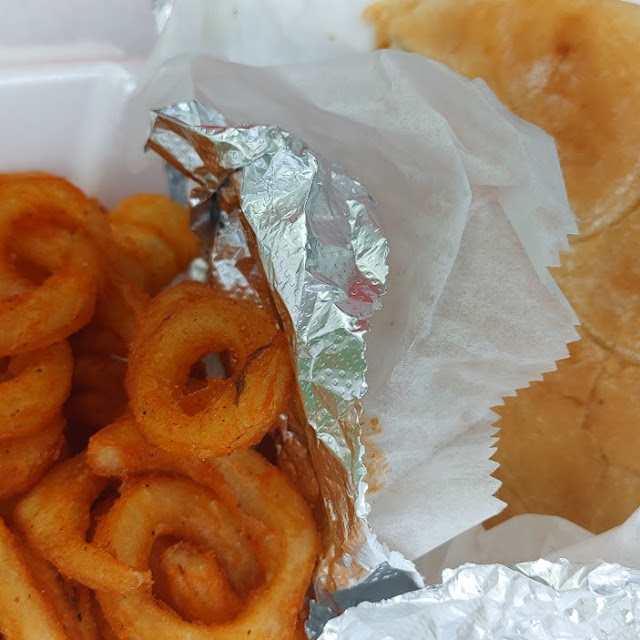 Crispy Buffalo Chicken Sandwich with Curly Fries