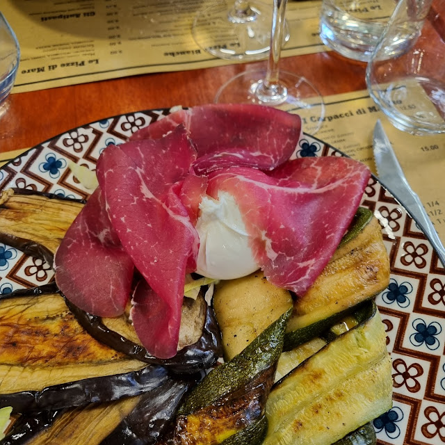 Burrata Bresaola Eggplant And Zucchini