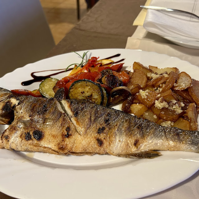 Dorada with Grilled Vegetables