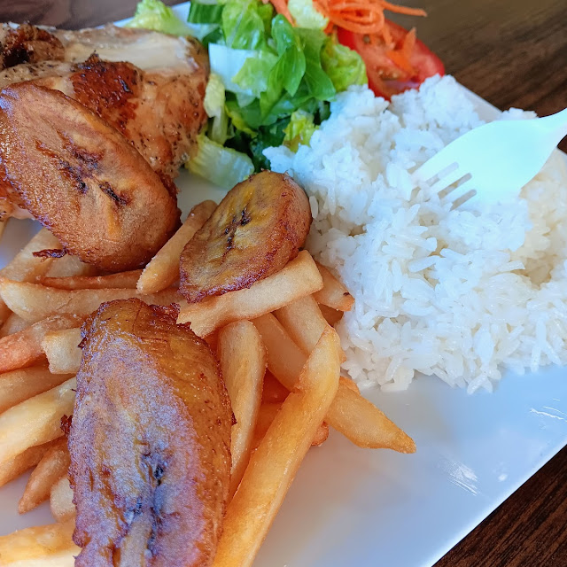 Chicken Rice and Fries