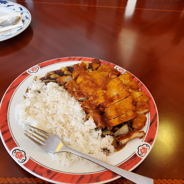 Fried Chicken with Rise and Veg