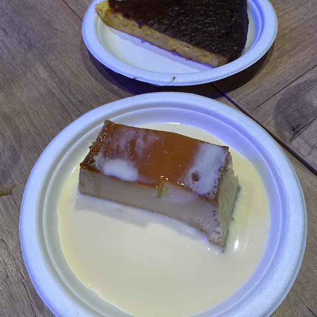 Flan de Rompope Y Pastel de Elote