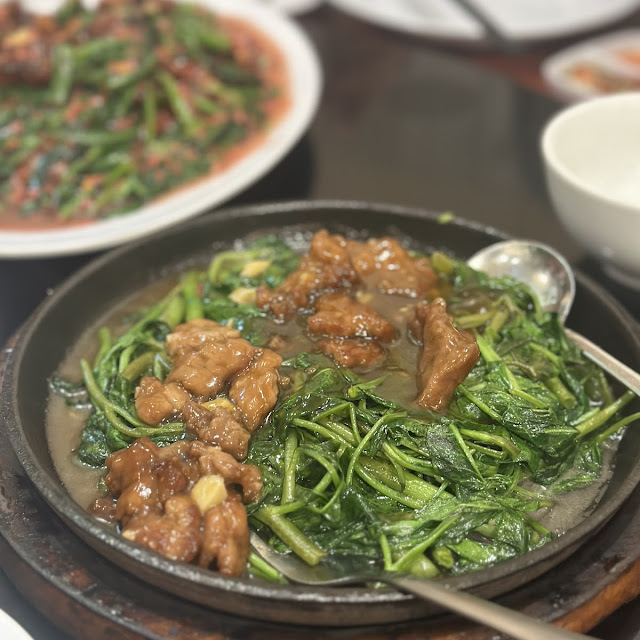 Kangkung Hotplate Sapi
