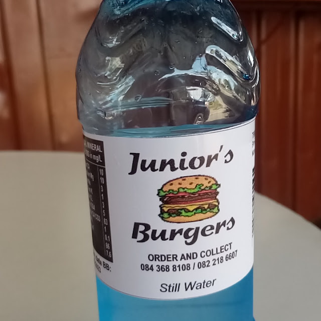 Junior Burgers Free Bottled Water