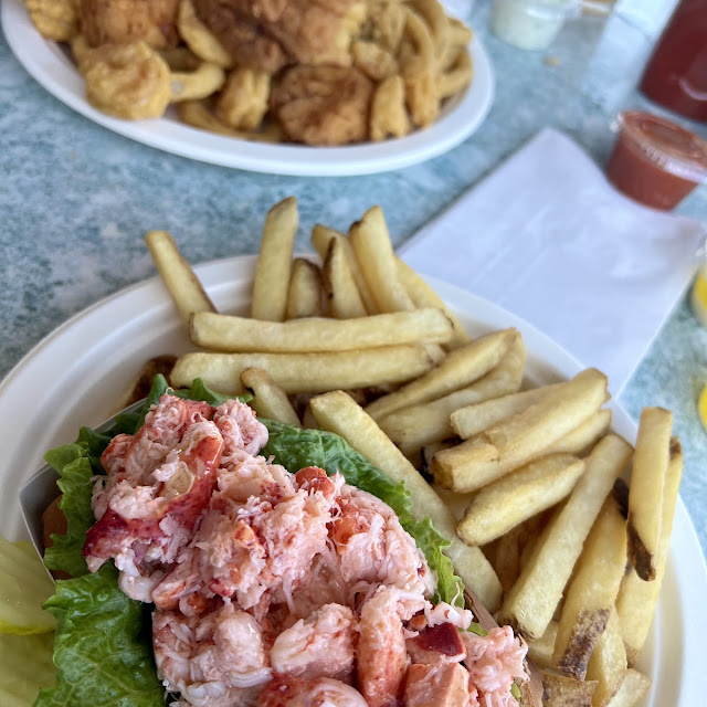 Lobster Roll and Seafood Platter