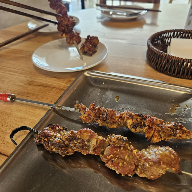 Lamb and Chicken Skewers