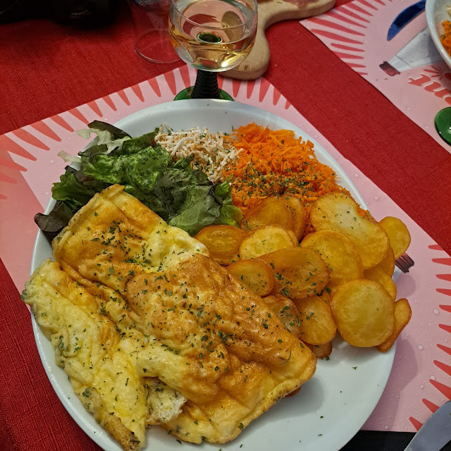 Assiette Vegetarienne Avec Omelette