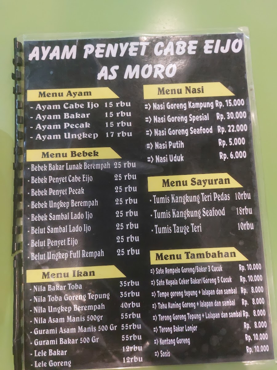 Abe Jijo Ayam Penyet As Moro