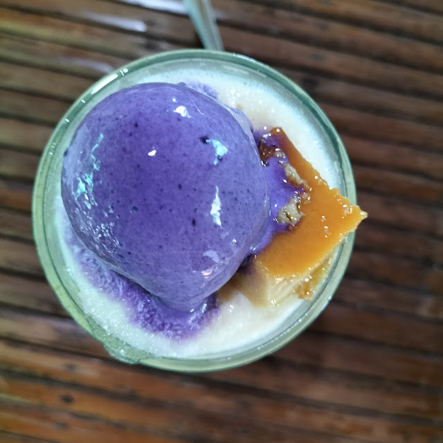 Halo Halo with Leche Flan on Top