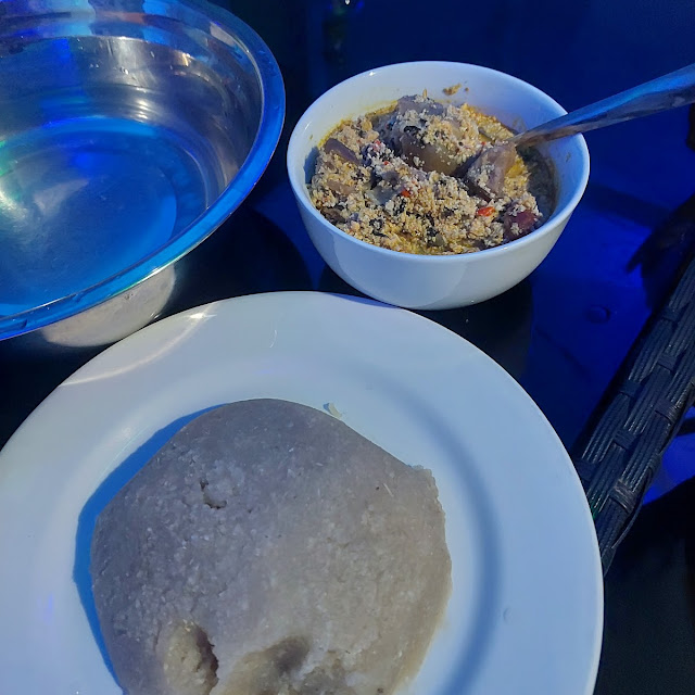 Egusi Soup and Garri