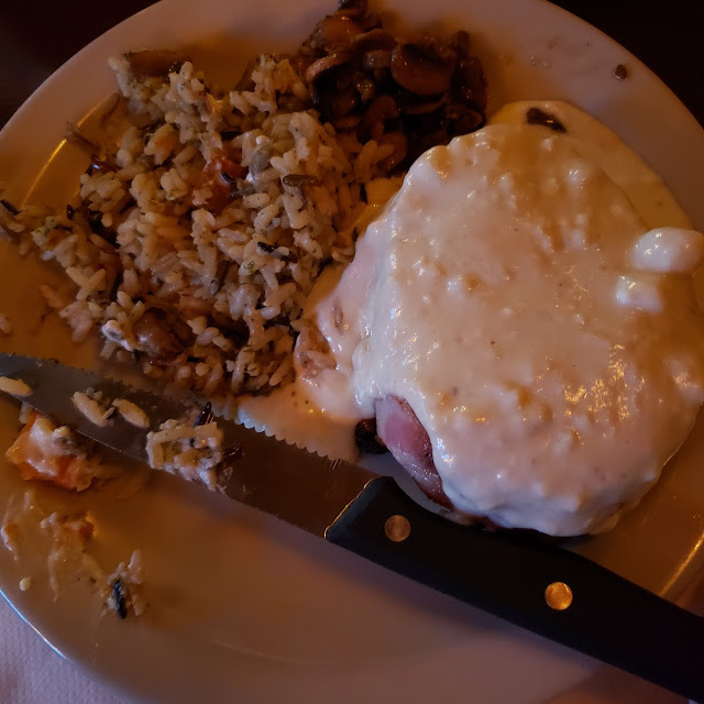 Bacon Wrapped Tenderloin with Blue Cheese Sauce