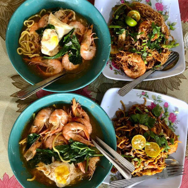Mee Udang Banjir Mee Goreng Udang & Meehoon Goreng
