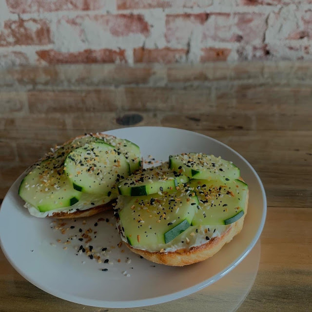 Everything Cucumber Bagel