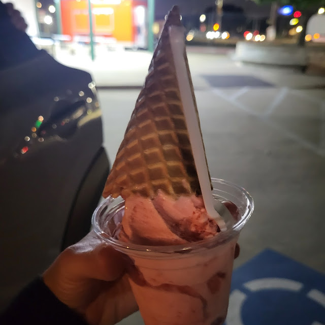 Strawberry Ice Cream Cone