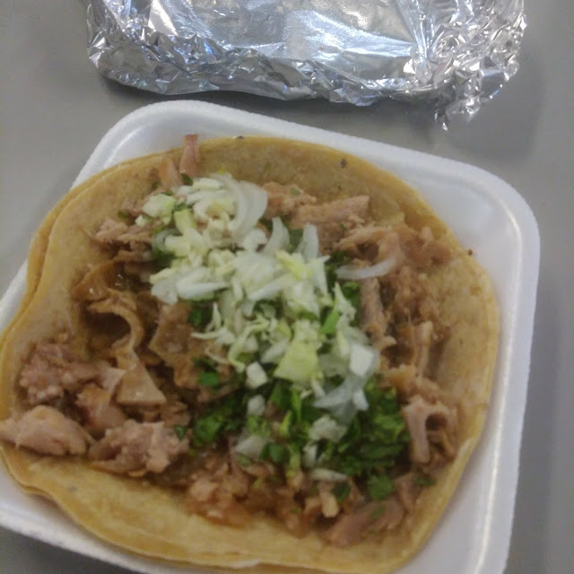 Taco Campechano Asada Con Tripa En Tortilla de Harina