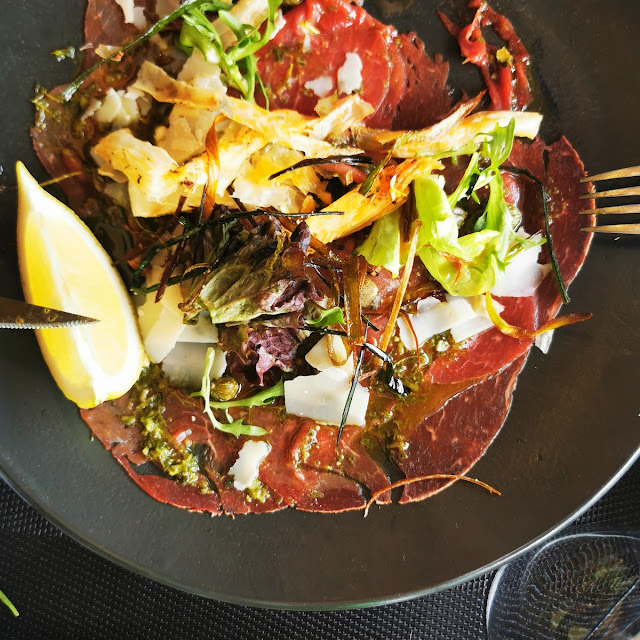 Beef Carpaccio XXL with Pesto Et Parmesan